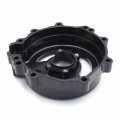 Httmt- Black Ninja Clear See Through Cnc Hollow Engine Stator Cover Crankcase Left Compatible With 2009-2021 Kawasak Zx-6r