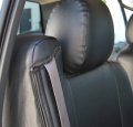 Iggee Artificial Leather Custom Made Original Fit 2 Front Seat Covers Designed For Chevy Silverado 2003-2006 Beige