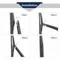 X Autohaux Car Rear Windshield Wiper Blade Arm Set For Kia Rio 2011-2017 11 Inch 280mm