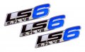 Erpart Ls6 5 7l V8 Blue Engine Emblem Badge Nameplate Highly Polished Aluminum Chrome Silver Compatible With Gm Cadillac Cts-v