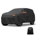 Car Cover Outdoor Waterproof Sun Rain Snow Hail Protection With Left Side Door Zipper 210d-pu For Ford Edge 