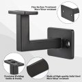 Uxcell Black Fixed Swivel Hand Rail Brackets Adjustable Square For Staircase Stair 4pcs