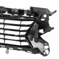 Lx1200179 Factory Style Front Bumper Grill Grille Assembly Compatible With Lexus Es300h Es350 2016-2018 Painted Silver