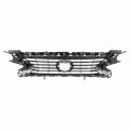 Lx1200179 Factory Style Front Bumper Grill Grille Assembly Compatible With Lexus Es300h Es350 2016-2018 Painted Silver