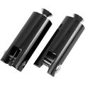 Accutronix Billet Footpeg Mounts 1 2in Rear Peg With 3 8in -16 X Mounting Bolts Black Fpmt500-b 