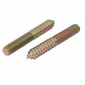 Uxcell M10x70mm Carbon Steel Zinc Plated Hanger Bolt 10pcs