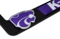 Elektroplate Officially Licensed A Kansas State University Black Metal License Plate Frame With 3d Logos Affixed Premium Car 