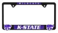 Elektroplate Officially Licensed A Kansas State University Black Metal License Plate Frame With 3d Logos Affixed Premium Car