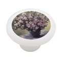 Vase Of Flowers By Monet Decorative High Gloss Ceramic Drawer Knob 