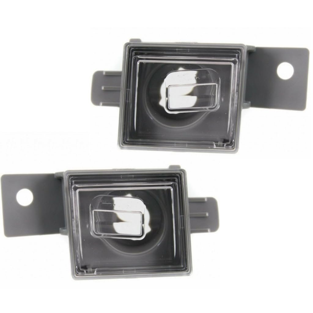 License Plate Light Pair For Gmc Canyon 2015 To 2024 Rear Driver And Passenger Side Chrome Capa Certified Replacement