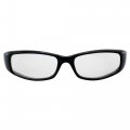 Global Vision 2 Pair New Attitude Black Sport Motorcycle Riding Sunglasses 1 With Blue Lens And Clear 