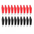 Uxcell Alligator Clips Clamps Crocodile Jumper Electric Test Helper With Protective Insulation Cover 20pcs