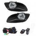 Wflnhb Front Bumper Driving Fog Lights Replacement For 2006 2007 2008 Toyota Yaris 4-door Sedan Switch Wiring Kit Passenger And