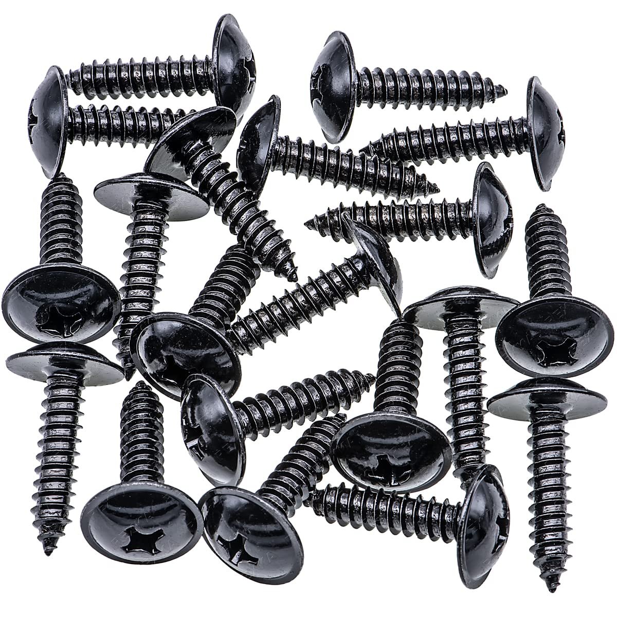 Rexka 20pcs Fender Liner Splash Shield Rocker Panel Molding Tapping Screw For Hyundai Kia 12493-06257e 1249306257e