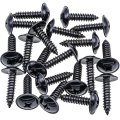 Rexka 20pcs Fender Liner Splash Shield Rocker Panel Molding Tapping Screw For Hyundai Kia 12493-06257e 1249306257e 