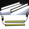 Wepeculior 2pcs 17cm Led Car Auto Driving Drl Daytime Running Lights Lamp Cob 84 Chip Pure White Waterproof Bar Strip Dc 12v