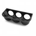 Uxcell 52mm 2 Triple Hole 3 Holes Plastic Universal Console Dashboard Gauge Holder Dash Pod Car Meter Mount Bracket Dome Lip