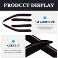 Ocpty Window Visors Fits For 2002-2006 Honda Cr-v Tape-on Rain Guards Side Wind Deflectors 4 Pieces 2pcs Front Rear