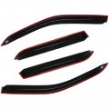 Ocpty Window Visors Fits For 2002-2006 Honda Cr-v Tape-on Rain Guards Side Wind Deflectors 4 Pieces 2pcs Front Rear