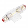 Uxcell Agu Fuse Holder Inline Block With 60a 32v Fast Blow 10x38mm Fuses Replacement For Amplifier Inverter 1 Set