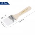 Uxcell 6 Paint Brush 1 Width Soft Nylon Bristle With Wood Handle For Wall Cabinets Fences White 12pcs