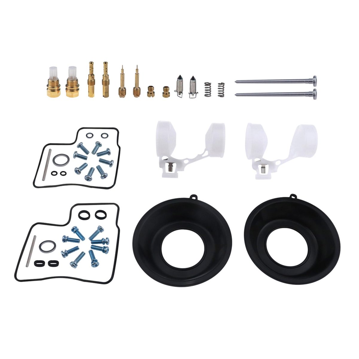 2-set Carburetor Rebuild Repair Kit For Honda Shadow Ace Spirit 750 Vt750c Vt750cd Vt750c2 Vt750dc Carb Gasket Jets Needle