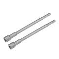 2 Pcs 1 4 Quick-change Hex Shank 9mm Magnetic Nut Setter Driver Drill Bit 150mm Length Metric 
