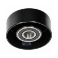 Idler Pulley For Cadillac Seville 1998 2004 Steel Serpentine Belt Type Black 17mm Inside Diameter 18mm Bearing Width 12557554