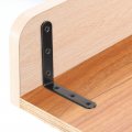 Uxcell L Bracket Corner Braces 2set 4 X Inch Black Stainless Steel 90 Degree Right Angle For Furniture Cabinet Chair With