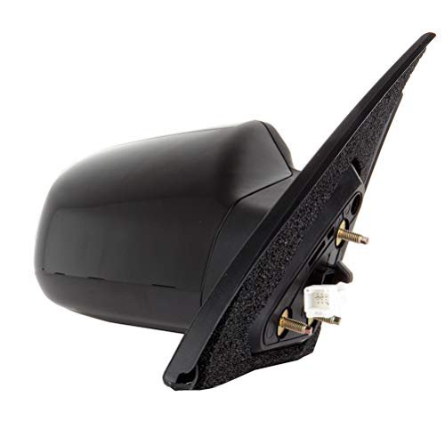 Black Passenger Side View Mirror Smooth With Power Adjustment Non-folding Non-heated Compatible For 2007-2012 Nissan Altima