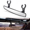 Nilight Utv Rear View Mirror 15 Wide Clear Convex Center With 3 4 1 75 Or 2 Clamps For Polaris Rzr Pro Xp R Pioneer Can Am 