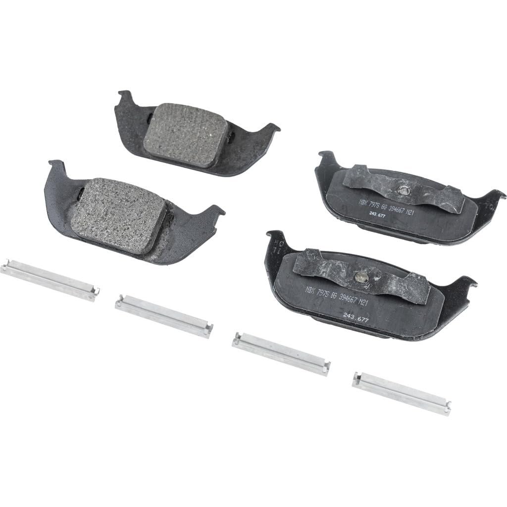 Rear Ceramic Brake Pad Set For Lincoln Aviator 2003 2005 2 Wheel Replacement 2c5z2200aa