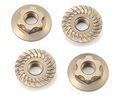 Yokomo 4mm Thin Aluminum Serrated Flanged Nut 4 