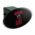 Rutgers University Scarlet Knights Oval Tow Hitch Cover Trailer Plug Insert 2