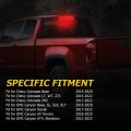 Auxmart Led High Mount Brake Light For Chevrolet Colorado Canyon 2015-2022 Stop Lamp Assembly Red Lens Third Replacement