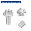 Uxcell M5x14mm Phillips Hex Head Flange Bolts 25pcs 304 Stainless Steelagon Hex Machine Screws