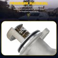 Ocpty Thermostat Housing Fit For Audi A4 2002-2005 For Quattro 2002-2006 A6 2002-2004 Engine Coolant Assembly Replaces