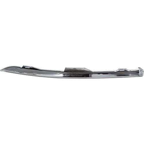 Front Lower Bumper Cover Molding For Jeep Grand Cherokee 2017 2018 2019 2020 2021 Driver Side Summit Satin Chrome Abs Plastic