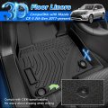 Cartist Floor Mats Compatible With Mazda Cx-5 2017-2023 2024 Cx5 All Weather Liner Front 2nd Row Car Carpet Protection Tpe
