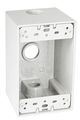 Taymac Sd350wh Weatherproof Box 1-gang 3 1 2-inch Outlets Deep White 