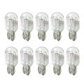 Xspeedonline 10pcs Clear White Tail Signal Brake Light Lamp Incandescent Bulb 7443 T20 W21w W21 5w