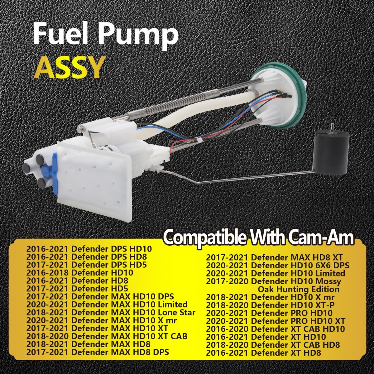Fuel Pump Module For Can Am 2016 2021 Defender Hd10 Hd8 Hd5 Replaces 709000662 709001189 47 1025 Includes Filter Screen And
