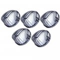 5pcs Smoke Cab Marker Covers Lens Roof Top Lamp Running Light Replacement For 1980-1987 Chevrolet C50 C60 C70 Gmc C5000 C6000 