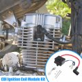 X Autohaux 1 Set Motorcycle Cdi Ignition Coil Module Kit For 49cc 50cc 60cc 66cc 80cc 2-stroke Engine Motor Motorized Bicycle