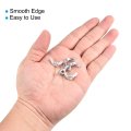 M5x0 8mm Wing Nut 5 Pcs Carbon Steel Butterfly Nuts Fasteners For Machinery Electronic Equipment Diy White