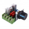 Pwm Ac Motor Speed Control Controller 2000w Max Scr Voltage Regulator Adjustable 50-220v 25a Led Dimmers 