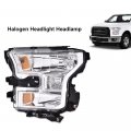 Headlights Assembly For 2015-2017d F150 Not For Models With Led Or Hid Headlamp Driver Side Clear Lens Chrome Housing Amber