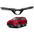 Antuko Front Bumber Upper Grille Black Replacement For 2016 2017 2018 Rav4 