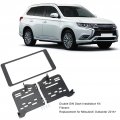 Car Stereo Radio Fascia Abs Double Din Mount Kit Replacement For Mitsubishi Outlander 2014 And Up