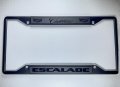 Black Cadillac Escalade License Plate Frame 4 Hole 